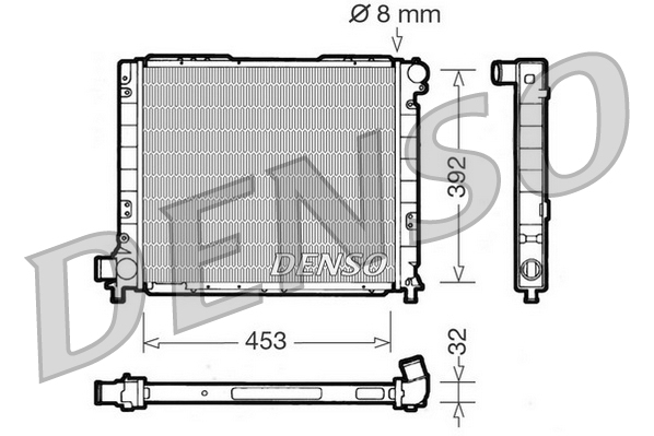 DENSO DRM09052 Radiatore, Raffreddamento motore