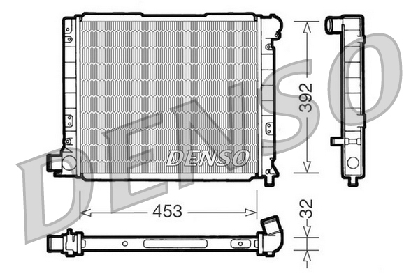 DENSO DRM09053 Radiatore, Raffreddamento motore-Radiatore, Raffreddamento motore-Ricambi Euro