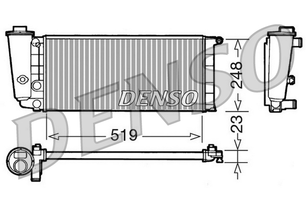 DENSO DRM09080 Radiatore, Raffreddamento motore-Radiatore, Raffreddamento motore-Ricambi Euro