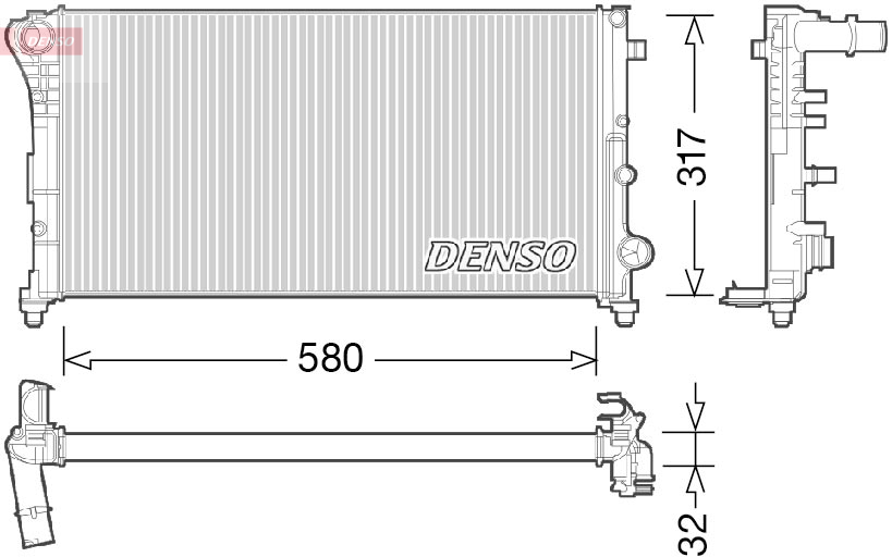 DENSO DRM09089 Radiator,...