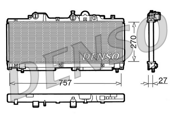DENSO DRM09091 Radiatore, Raffreddamento motore