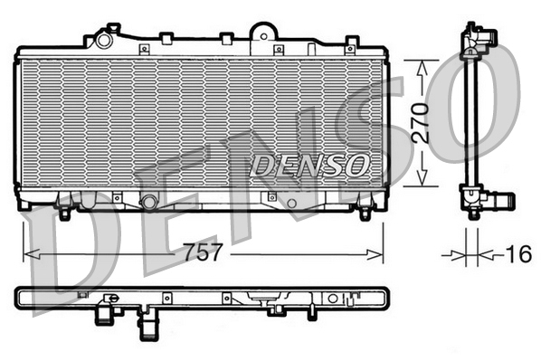 DENSO DRM09092 Radiatore, Raffreddamento motore