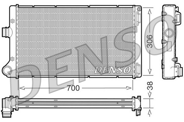 DENSO DRM09099 Radiatore, Raffreddamento motore