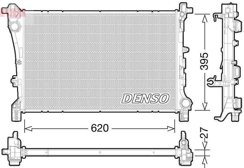 DENSO DRM09167 Radiatore, Raffreddamento motore