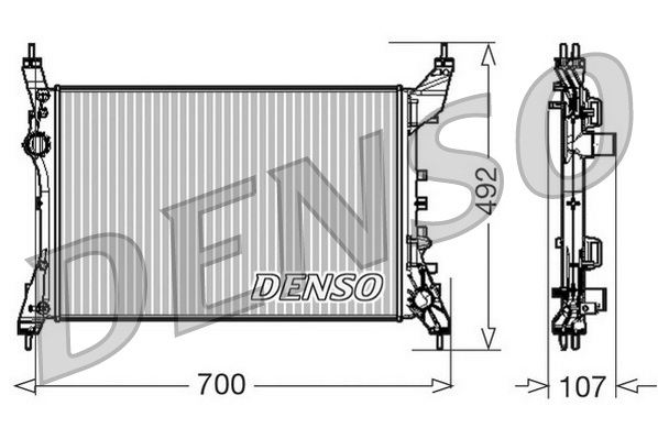 DENSO DRM09170 Radiatore, Raffreddamento motore