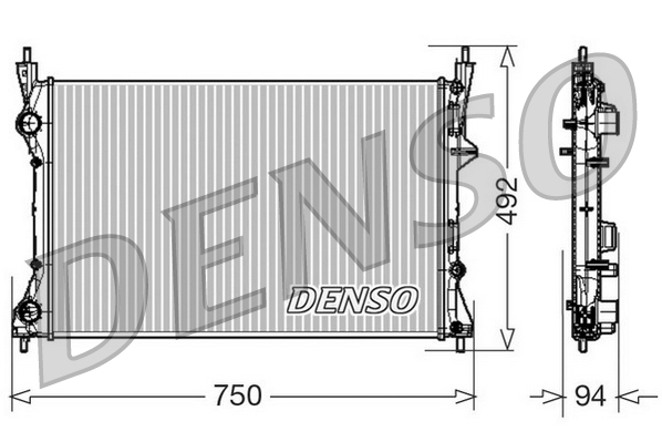 DENSO DRM09171 Radiatore, Raffreddamento motore