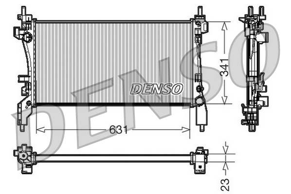 DENSO DRM09172 Radiatore, Raffreddamento motore