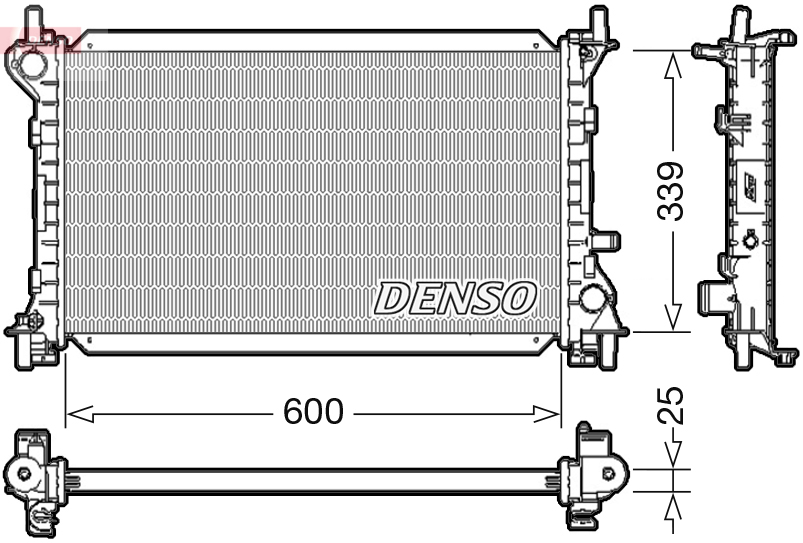 DENSO DRM10002 Radiatore, Raffreddamento motore