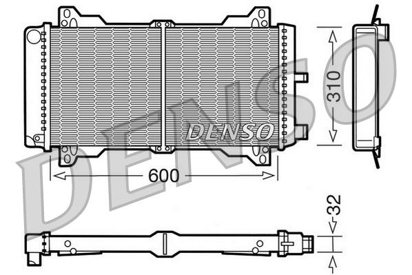 DENSO DRM10014 Radiatore, Raffreddamento motore-Radiatore, Raffreddamento motore-Ricambi Euro