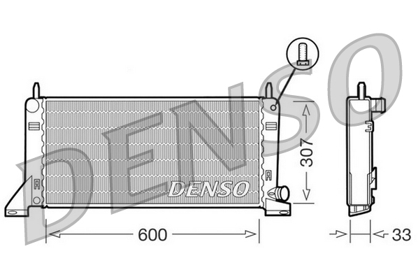 DENSO DRM10020 Chladič,...