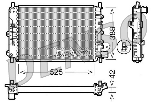 DENSO DRM10026 Radiator,...