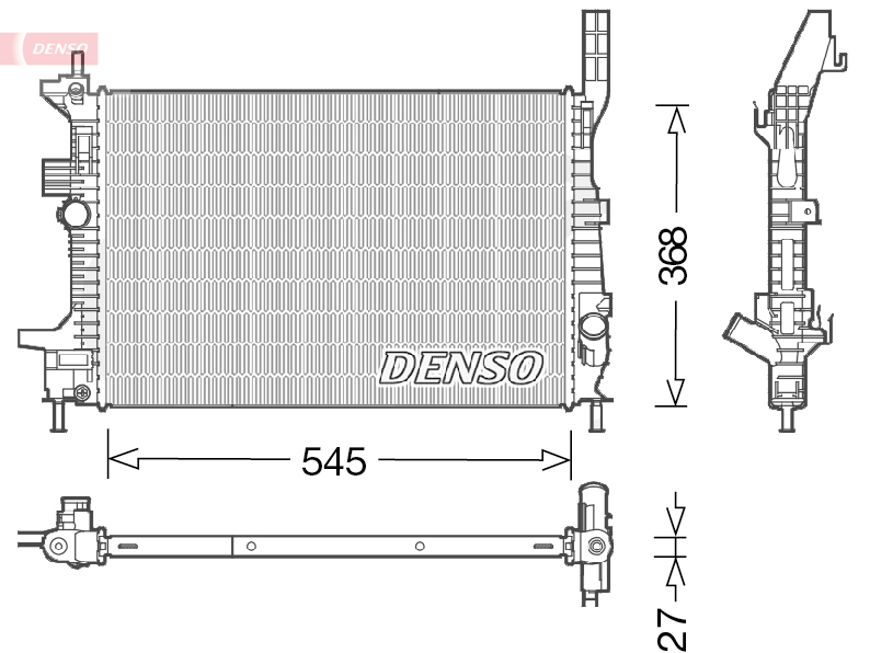 DENSO DRM10028 Radiatore, Raffreddamento motore