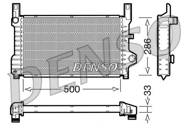 DENSO DRM10036 Radiatore, Raffreddamento motore