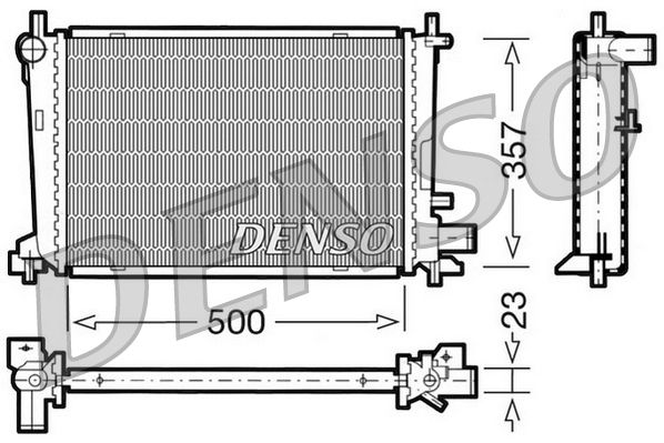 DENSO DRM10038 Radiatore, Raffreddamento motore