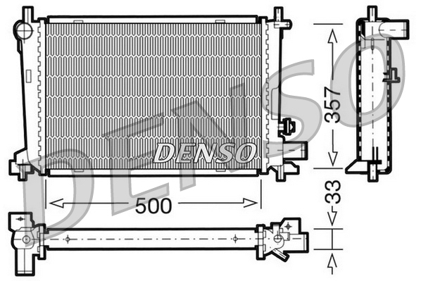 DENSO DRM10039 Radiatore, Raffreddamento motore