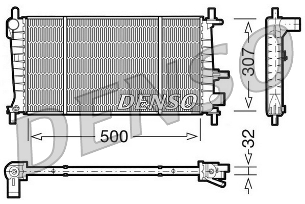 DENSO DRM10041 Radiator,...