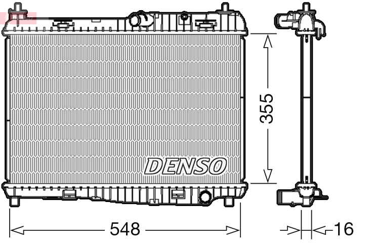 DENSO DRM10043 Radiatore, Raffreddamento motore