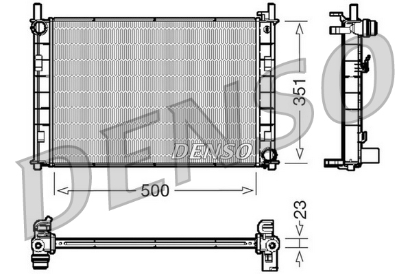 DENSO DRM10045 Radiator,...