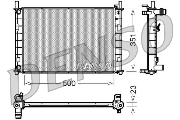 DENSO DRM10046 Radiator,...