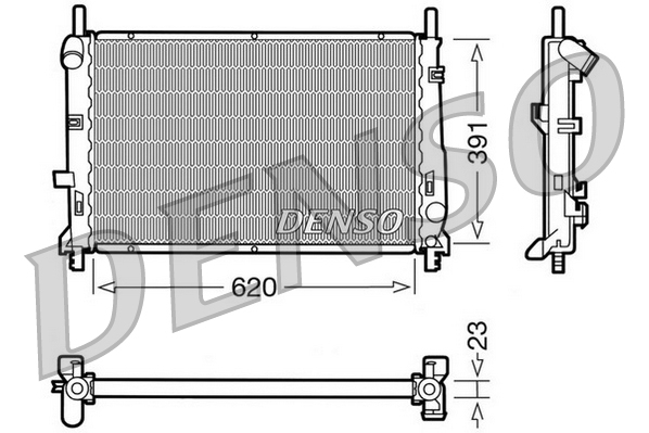 DENSO DRM10070 Radiatore, Raffreddamento motore