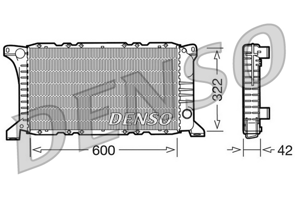 DENSO DRM10097 Radiatore, Raffreddamento motore