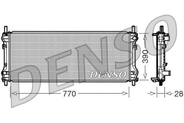 DENSO DRM10103 Radiatore, Raffreddamento motore