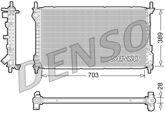 DENSO DRM10109 Radiatore, Raffreddamento motore