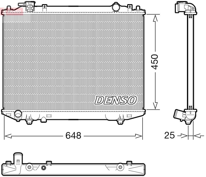 DENSO DRM10117 Radiatore, Raffreddamento motore