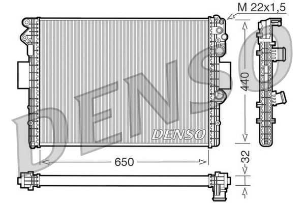 DENSO DRM12001 Radiator,...