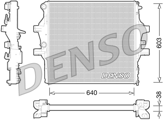 DENSO DRM12009 радиатор,...