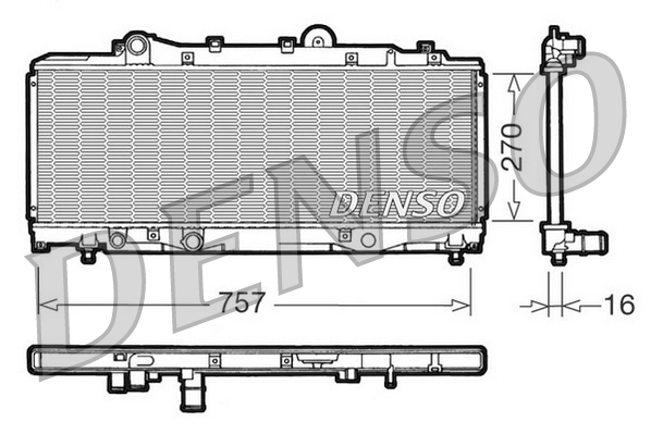 DENSO DRM13001 Radiatore, Raffreddamento motore