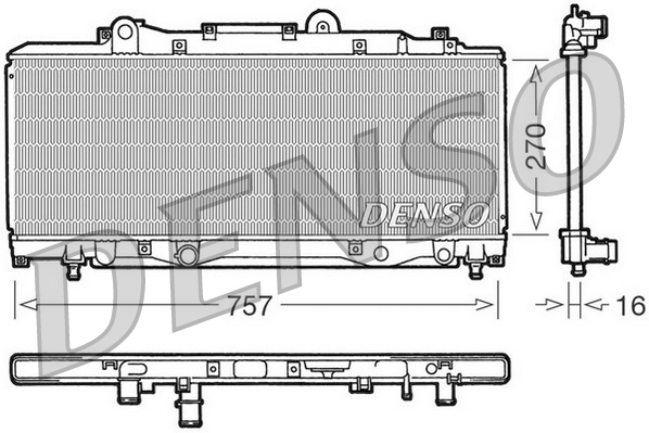 DENSO DRM13002 Radiatore, Raffreddamento motore