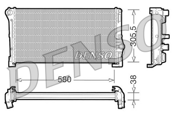 DENSO DRM13010 Radiator,...