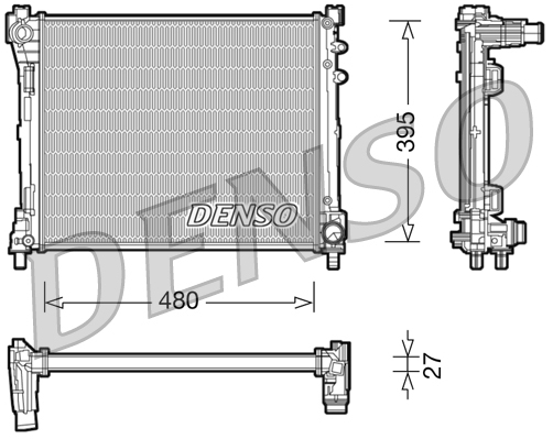 DENSO DRM13014 Radiatore, Raffreddamento motore