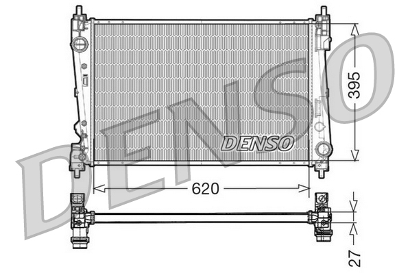 DENSO DRM13015 радиатор,...