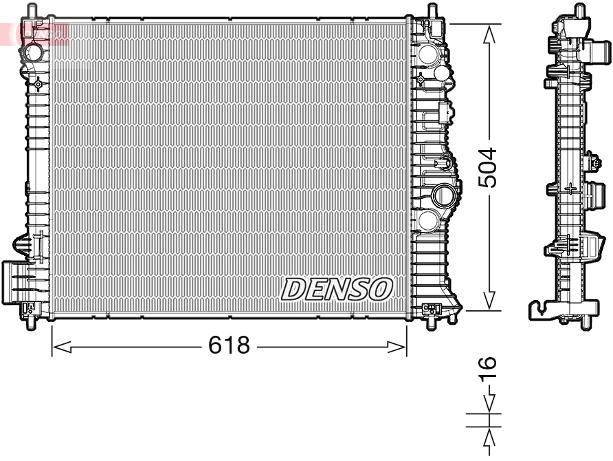 DENSO DRM15010 Radiatore, Raffreddamento motore