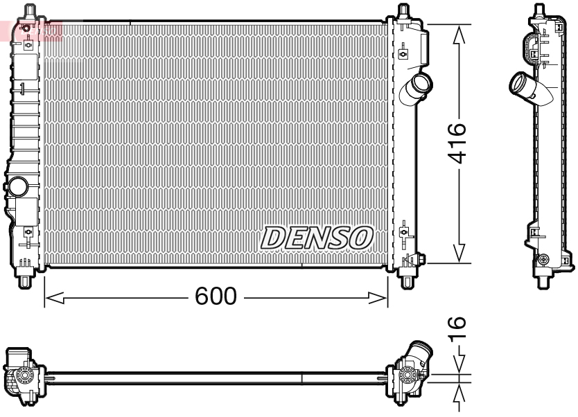 DENSO DRM15015 Chladič,...