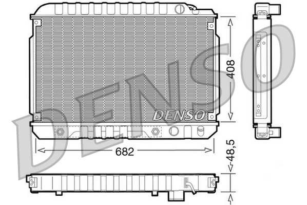 DENSO DRM17003 Radiatore, Raffreddamento motore