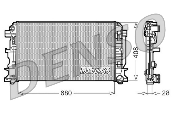 DENSO DRM17009 Radiatore, Raffreddamento motore