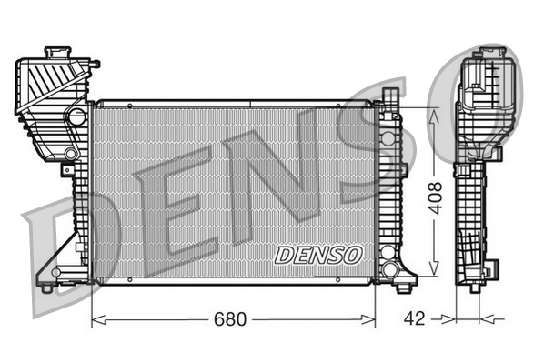 DENSO DRM17011 Radiatore, Raffreddamento motore-Radiatore, Raffreddamento motore-Ricambi Euro