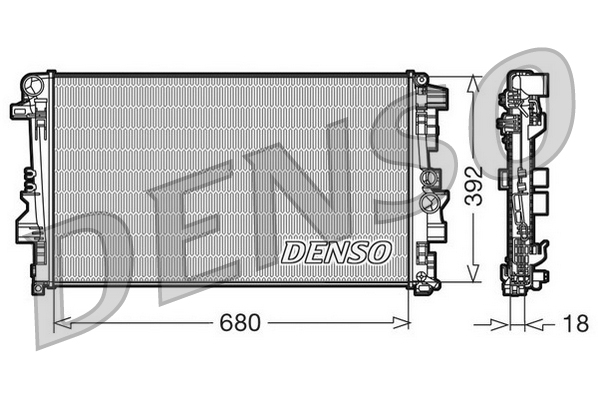 DENSO DRM17012 Radiator,...