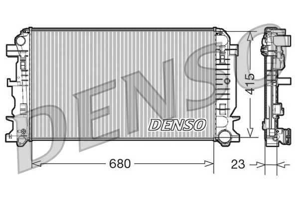 DENSO DRM17018 Chladič,...