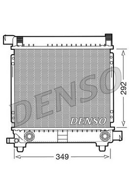 DENSO DRM17028 Radiatore, Raffreddamento motore