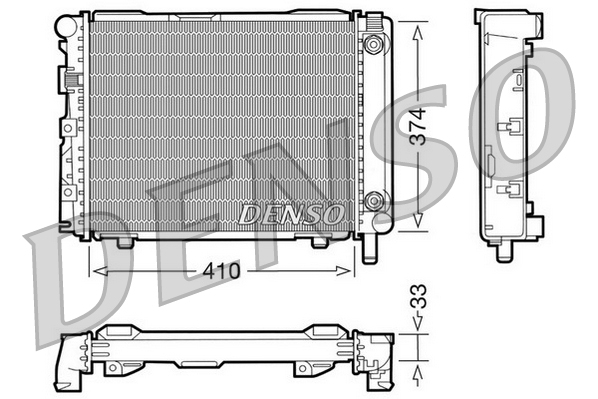 DENSO DRM17029 Radiatore, Raffreddamento motore-Radiatore, Raffreddamento motore-Ricambi Euro