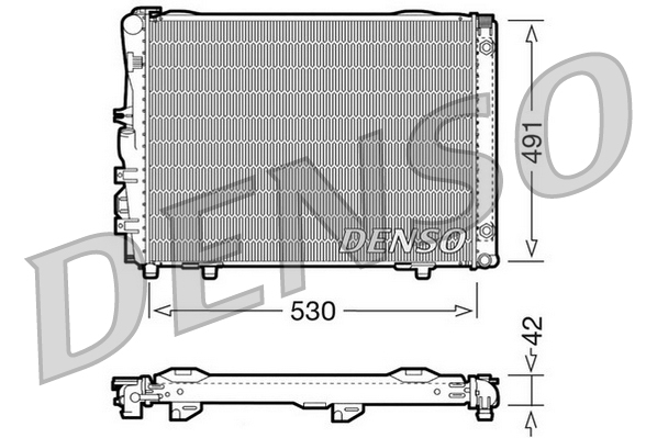 DENSO DRM17030 Radiatore, Raffreddamento motore-Radiatore, Raffreddamento motore-Ricambi Euro