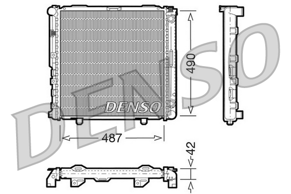 DENSO DRM17031 Radiatore, Raffreddamento motore