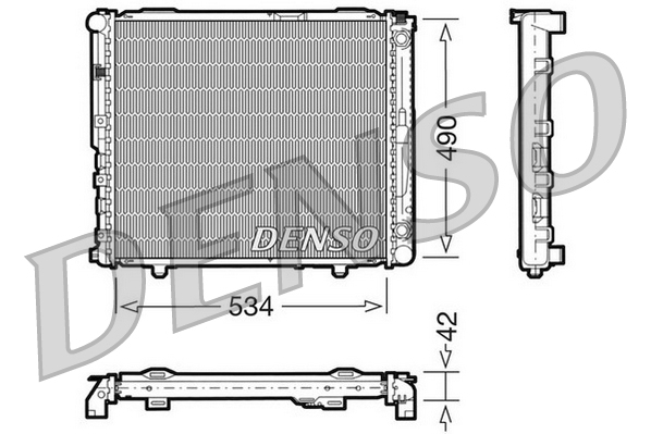 DENSO DRM17032 Radiatore, Raffreddamento motore-Radiatore, Raffreddamento motore-Ricambi Euro