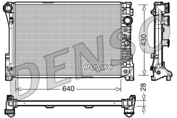 DENSO DRM17043 Radiatore, Raffreddamento motore