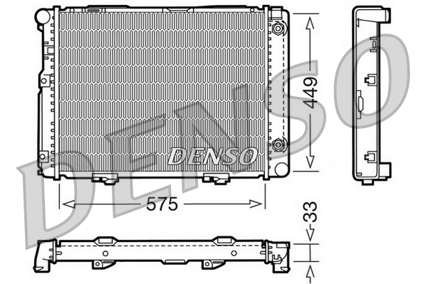 DENSO DRM17061 Radiatore, Raffreddamento motore