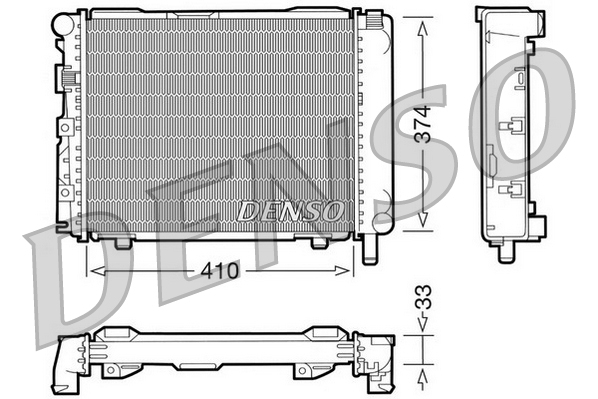 DENSO DRM17062 Radiatore, Raffreddamento motore